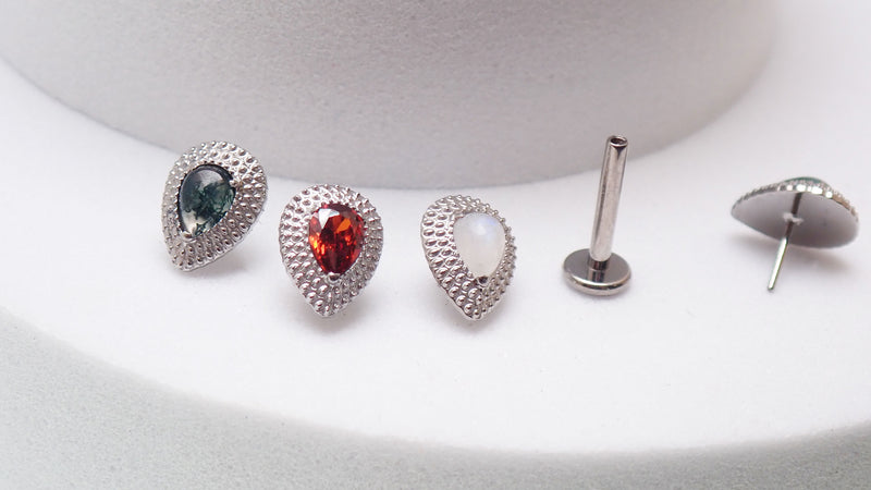 Threadless Beaded  Teardrops