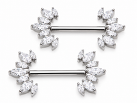 threadless pushfit nipple rings cz wholesale