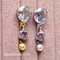 Implant Titanium VM Reverse Belly Bar 14g 10mm