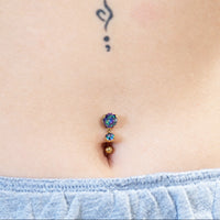 Implant Titanium VM Reverse Belly Bar 14g 10mm
