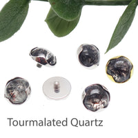 Internally Threaded 5mm Tourmalated Quartz (1.2mm)