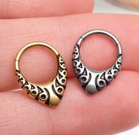 Implant Grade Titanium Tribal Clicker- 16g 8mm