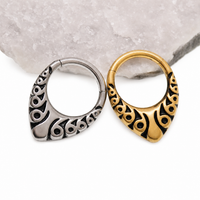 Implant Grade Titanium Tribal Clicker- 16g 8mm