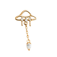 14K UFO Threadless Top