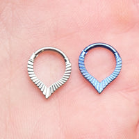 Implant Grade Titanium V Shaped Daith/ Septum Clicker- 16g 8mm