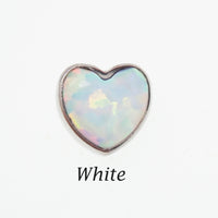 Opal heart 1.2mm thread attachment
