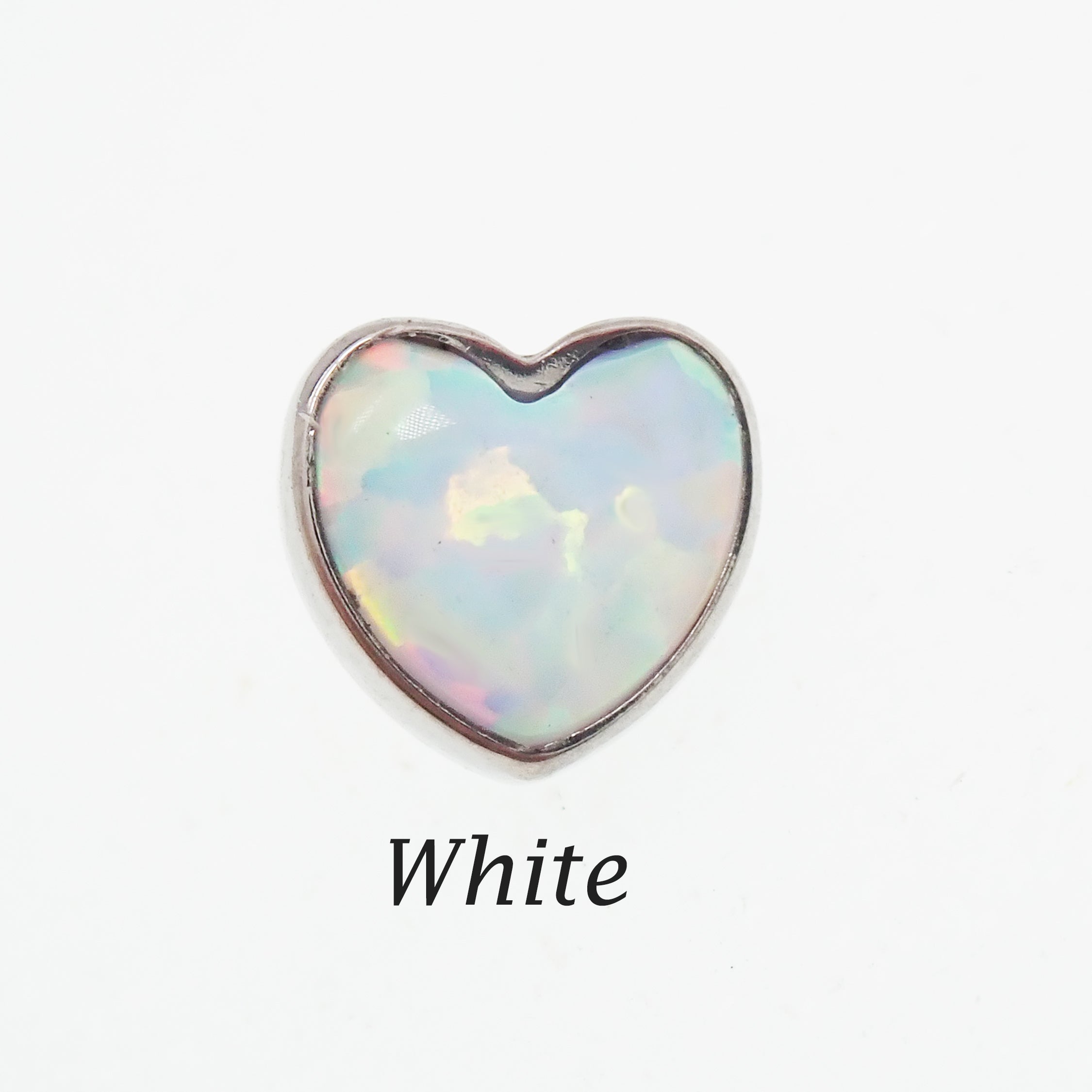 Opal heart 1.2mm thread attachment