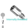 Titanium Extender internally Threaded