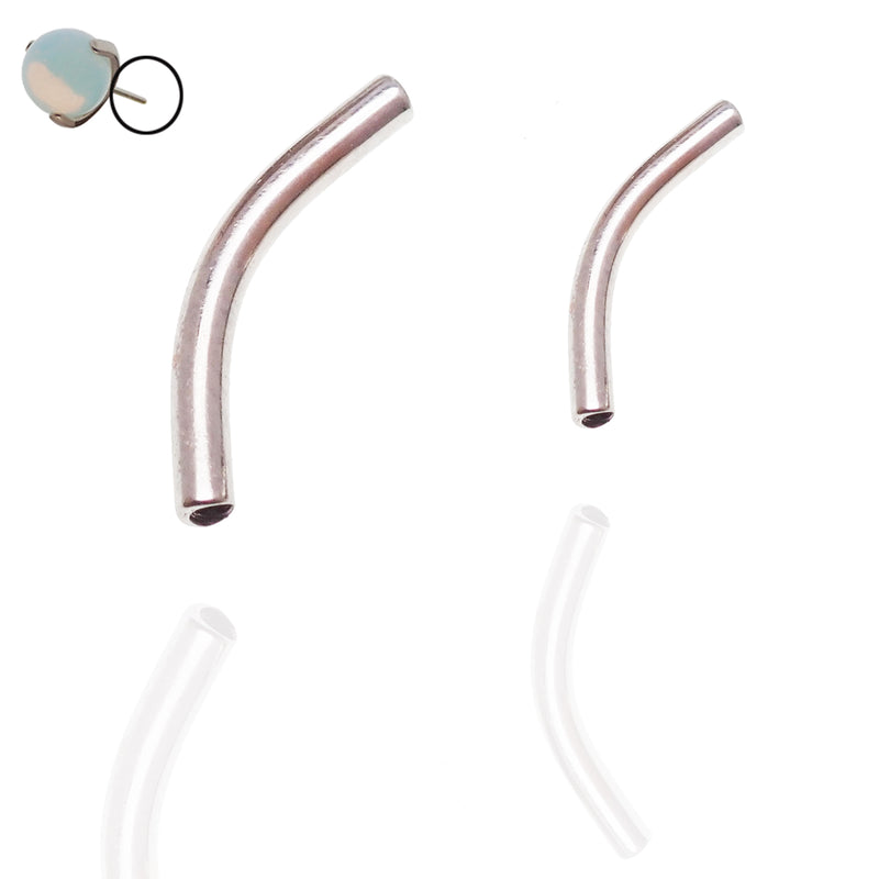 Threadless Push Fit Titanium Curve – magpie body jewelry