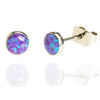 Titanium Cabochon Earrings Sleepy Lavender Opal