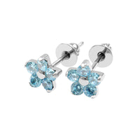 Titanium Flower  CZ Earrings