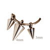 Solid Cone Charm Titanium