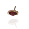 Threadless 14k Gold Garnet Natural Stone