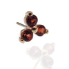 Threadless 14k Gold Garnet Natural Stone