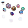 Internally Threaded cabochon Opal 0.9mm thread