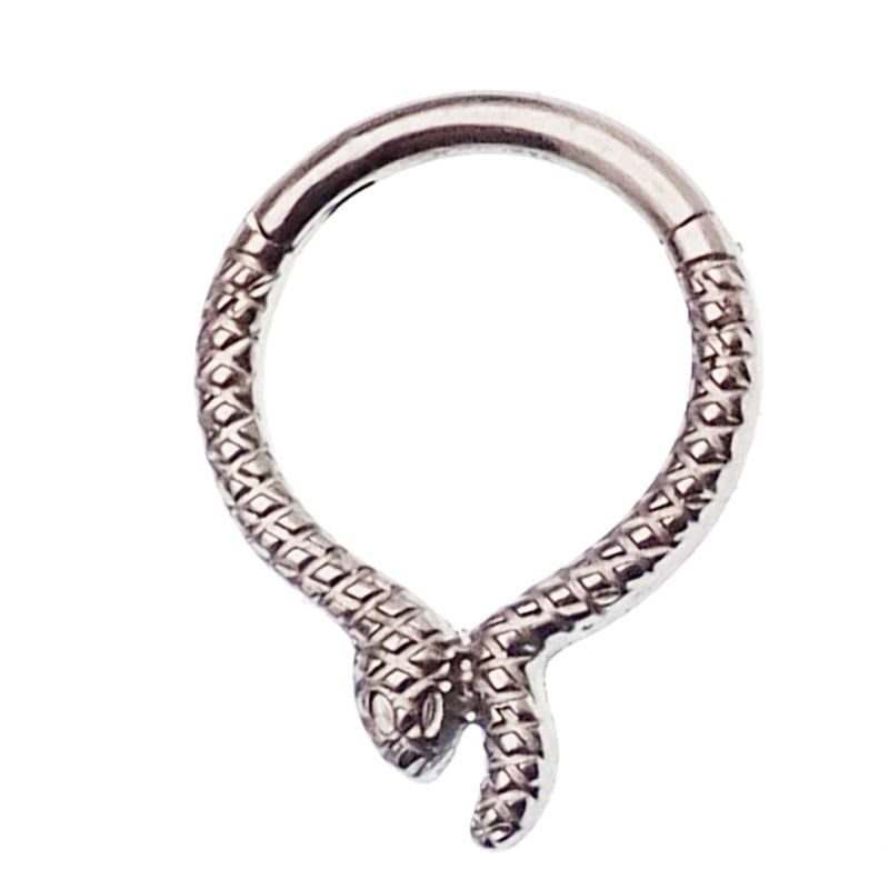 Snake etched Hinged clicker 16g