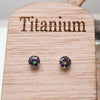 Titanium VirtraIl Medium CZ Earrings